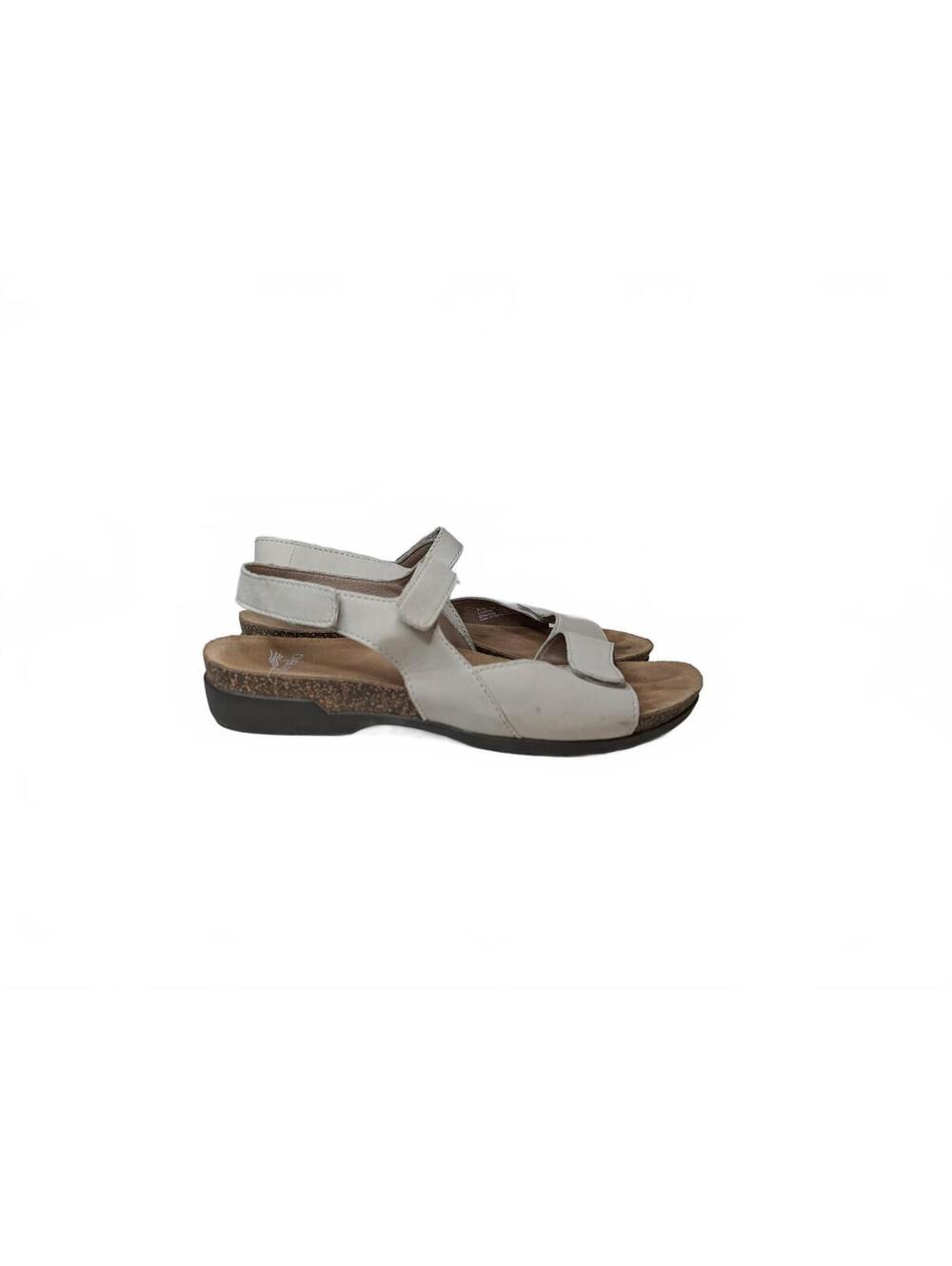 Dansko Ronda Ivory Leather Strap Sandals Size 38